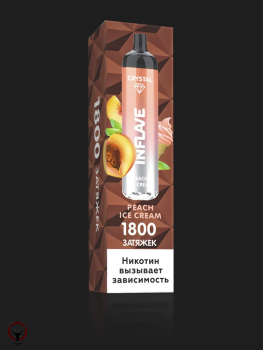 Электронный испаритель INFLAVE CRYSTAL Персиковое морожение, 2% (1800тяг)
