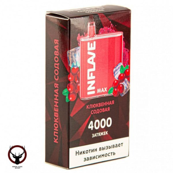 INFLAVE MAX Клюквенная Содовая (4000 затяжек)