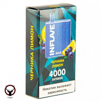 INFLAVE MAX Черника-Лимон (4000 затяжек)
