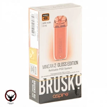 Электронная система BRUSKO Minican 2 Gloss Edition (400 mAh) Красный