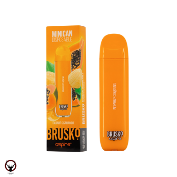 Электронная сигарета BRUSKO Minican Папайя с бананом(1500 затяжек)