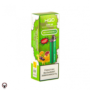 Электронная сигарета HQD Cuvie AIR Гранатовый сок, смородина и лимон (4000 затяжек)