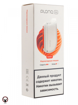 Электронная сигарета PLONQ MAX Мармеладные мишки (6000 затяжек) 20 мг