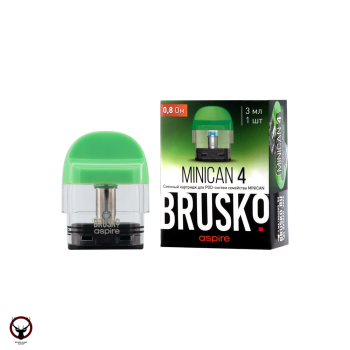 Картридж BRUSKO MINICAN 4 зелёный 3 мл 0,8 Ом
