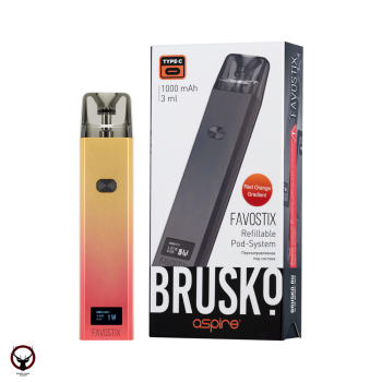 Электронная система BRUSKO FAVOSTIX (красно-оранжевый градиент)