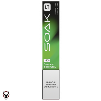 Электронная сигарета SOAK S Cactus lemonade 3500 затяжек