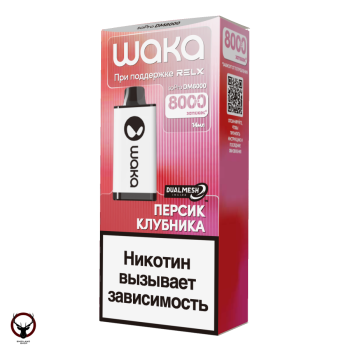 WAKA Персик Клубника (8000 затяжек)