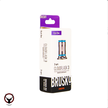 Картридж к электронной системе BRUSKO CLOUDFLASK 3 (3шт) 0,6 Ом