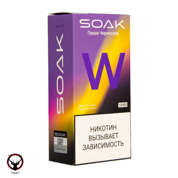Электронная сигарета SOAK W Груша чернослив 10000 затяжек