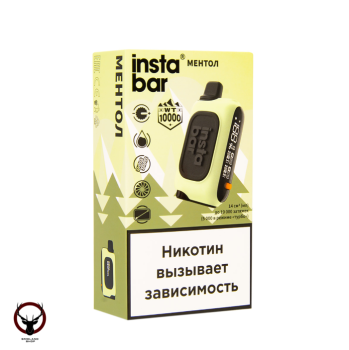 Электронная сигарета PLONQ INSTABAR Ментол (10000 затяжек) 20 мг