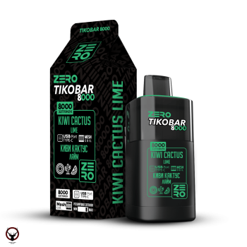 Электронная сигарета TIKOBAR ZERO Киви Кактус Лайм 8000 затяжек
