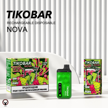 Электронная сигарета TIKOBAR NOVA Кислые мармеладки 10000 затяжек