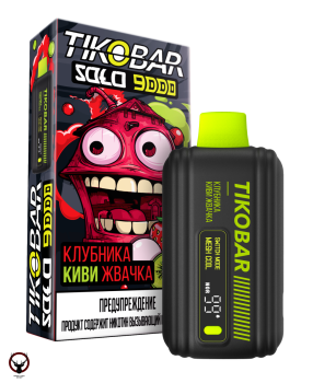 Электронная сигарета TIKOBAR SOLO Клубника Киви Жвачка 9000 затяжек