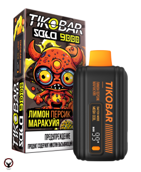 Электронная сигарета TIKOBAR SOLO Лимон Персик Маракуйя 9000 затяжек
