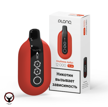 Электронная сигарета PLONQ ULTRA Клубника арбуз (12000 затяжек) 20 мг