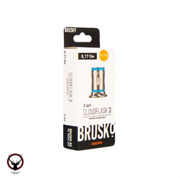 Испаритель BRUSKO CLOUDFLASK 3 (3шт) 0,17 Ом