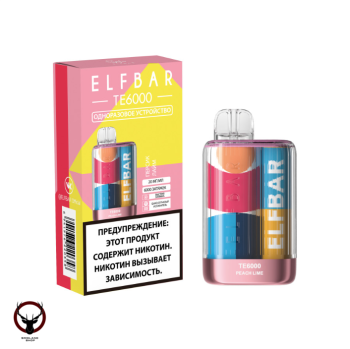Электронная сигарета ELF BAR TE Персик лайм (6000 затяжек) 20 мг