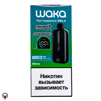WAKA SMART DISPLAY Мята (8000 затяжек)