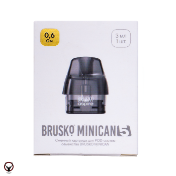 Картридж к электронной системе BRUSKO Minican 5 (1шт.) 0,6
