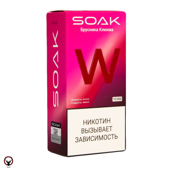 SOAK W Брусника клюква 10000 затяжек