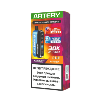 Эл. сиг. ARTERY CL6 30000 (Flavor+Ice) Фруктовая конфета Груша / B-Pop Pear 2%