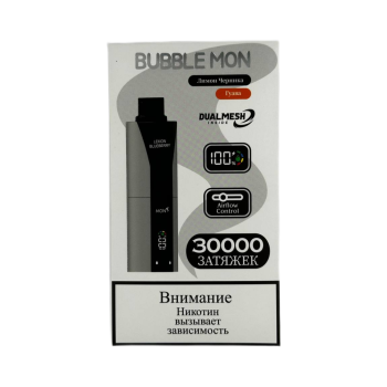 Эл. сиг. BUBBLEMON BOOSTER DUBLE 30000 Лимон Черника + Гуава / Lemon Blueberry + Guava