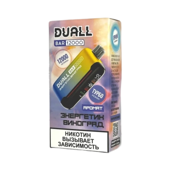 Эл. сиг. DUALL BAR 12000 Энергетик и виноград 2 %
