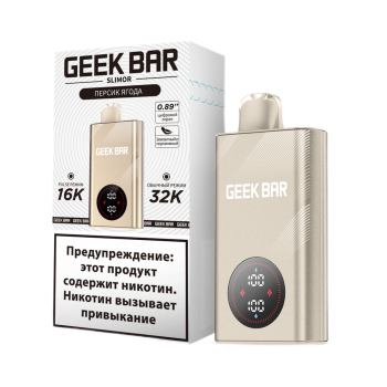 Эл. сиг. GEEK BAR SLIMOR 32000 Персик ягода 2 %