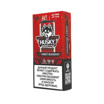 Эл. сиг. HUSKY CYBER 10000 Ultra Strong Sweet Buckshot /Гранат, мята, холодок 2 %