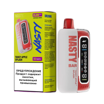 Эл. сиг. NASTY BAR XL DR20Ki 20000 Tangy Apple  Splach /Яблочная газировка 2 %
