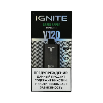 Эл. сиг. IGNITE V 120 12000 Green Apple 2%