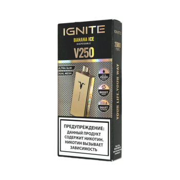 Эл. сиг. IGNITE V 250 Gold 25000 Banana Ice 2 %