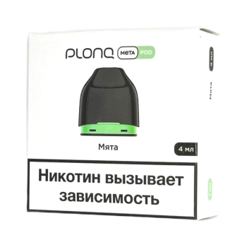 Картридж PLONQ META Мята 4 мл 0,8 Ом 2% (уп. 1 шт)