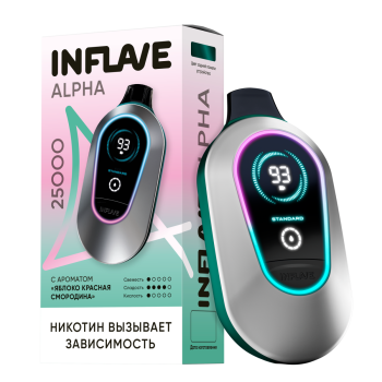 Эл. сиг. INFLAVE ALPHA 25000 Яблоко красная смородина 2 %