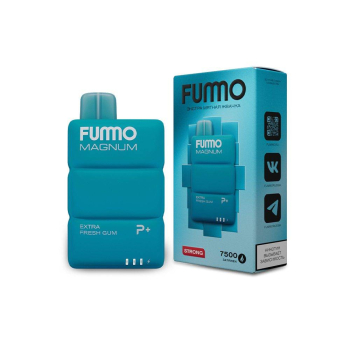 FUMMO MAGNUM Экстра мятная жвачка (7500 затяжек) МРК