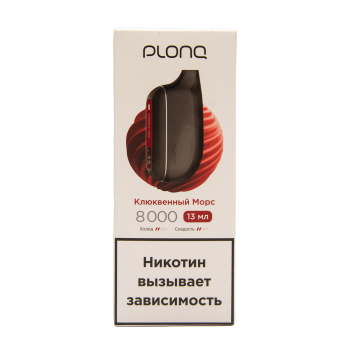 PLONQ MAX SMART Клюквенный морс (8000 затяжек) 20 мг МРК