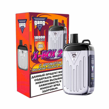 Эл. сиг. GANG X BOX 2.0 РФ (18000) Малина яблоко мята 2 мл.