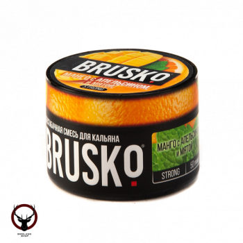 BRUSKO STRONG Манго с апельсином и мятой 50гр