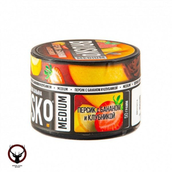 BRUSKO MEDIUM Персик с бананом и клубникой 50гр