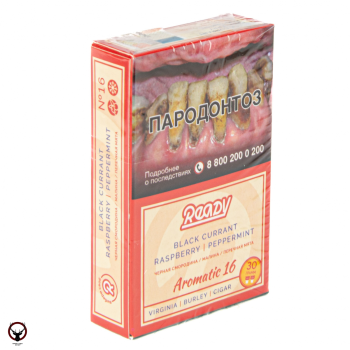 Табак для кальяна Ready 30гр №16 Black currant Raspberry Peppermint