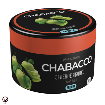 Табак для кальяна Chabacco MEDIUM Green apple 50 гр