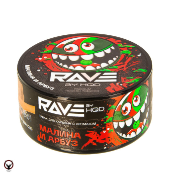Табак для кальяна Rave by HQD Малина и арбуз 25гр