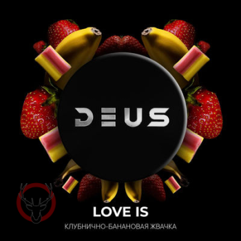 Табак для кальяна DEUS Love Is (Клубнично-банановая жвачка) 20 гр.