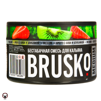 Табак для кальяна BRUSKO MEDIUM Арбуз с киви и клубникой 250гр