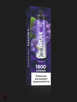 Электронный испаритель INFLAVE CRYSTAL Виноград, 2% (1800тяг)