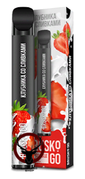 BRUSKO GO - Клубника со сливками, 800 тяж.