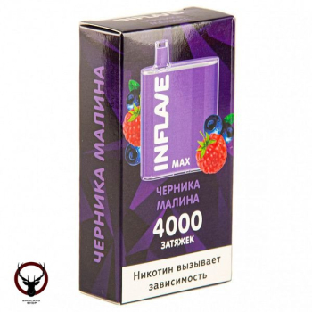INFLAVE MAX Черника-Малина (4000 затяжек)
