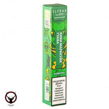 ELF BAR LUX Kiwi Passionfruit Guava (2000 затяжек) 20 мг