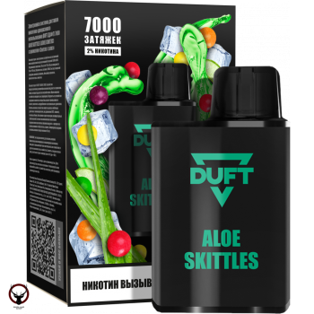 Электронная сигарета DUFT Aloe Skittles (7000 затяжек)