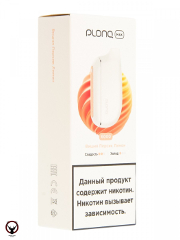 Электронная сигарета PLONQ MAX Вишня персик лимон (6000 затяжек) 20 мг